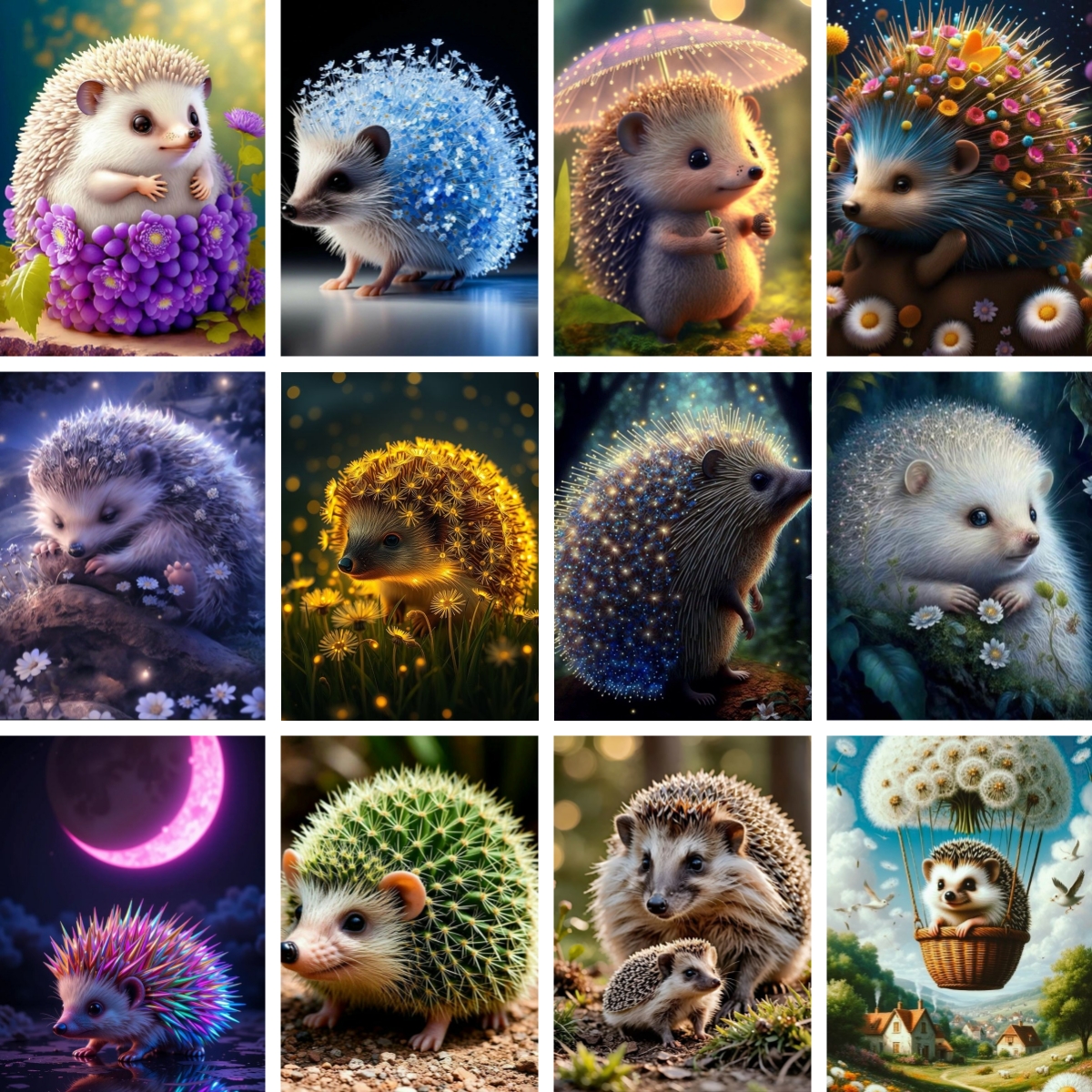Baby Bag Nursery - Full Round Diamond Painting Baby Hedgehog
