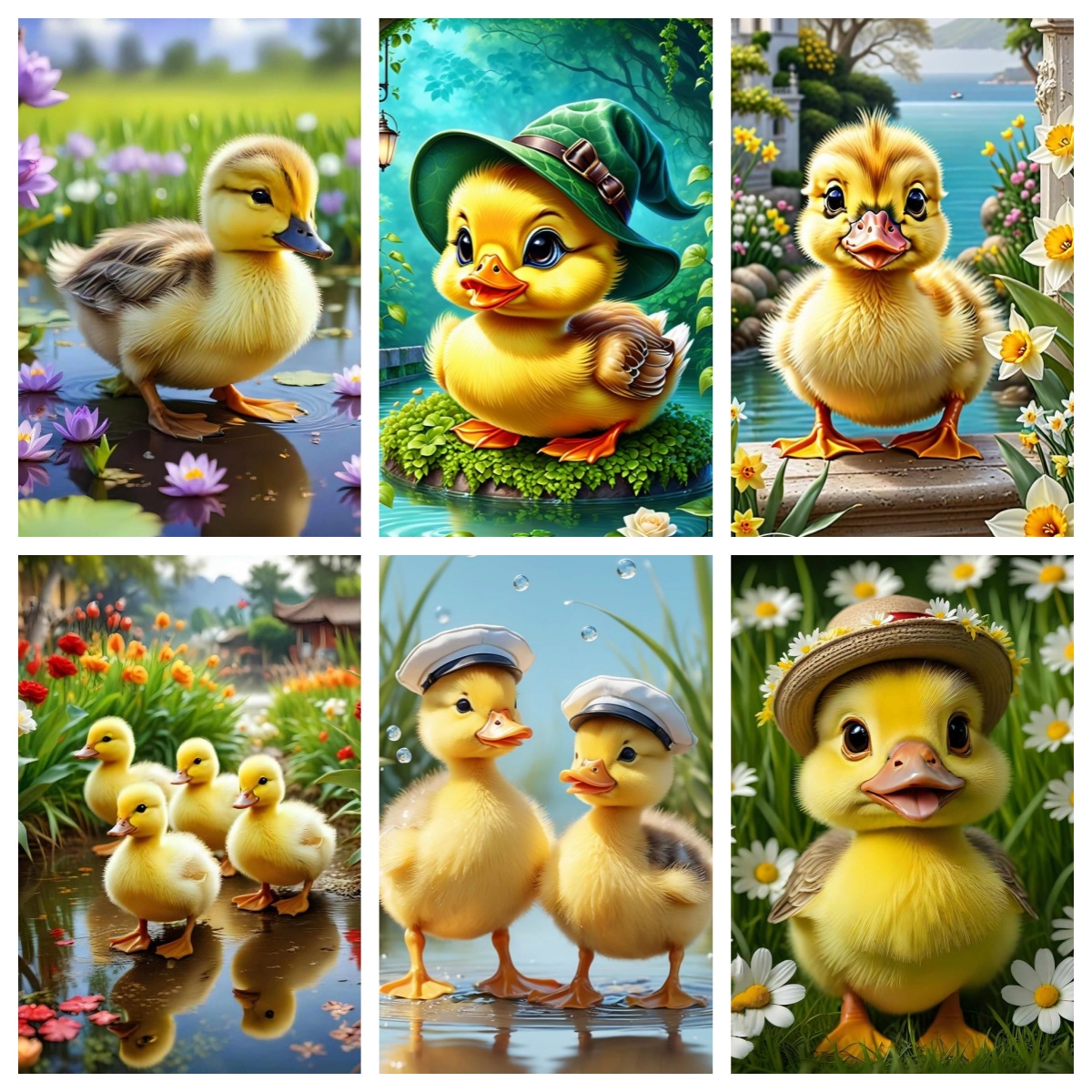 Baby Bag Nursery - Yellow Duckling Diamond Art Kits for