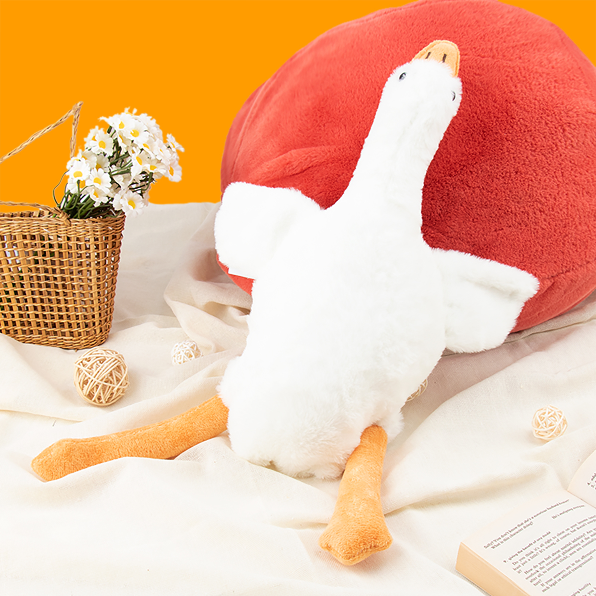 Baby Nursery Pillow - 50cm Soft Goose Plush Pillow Toy