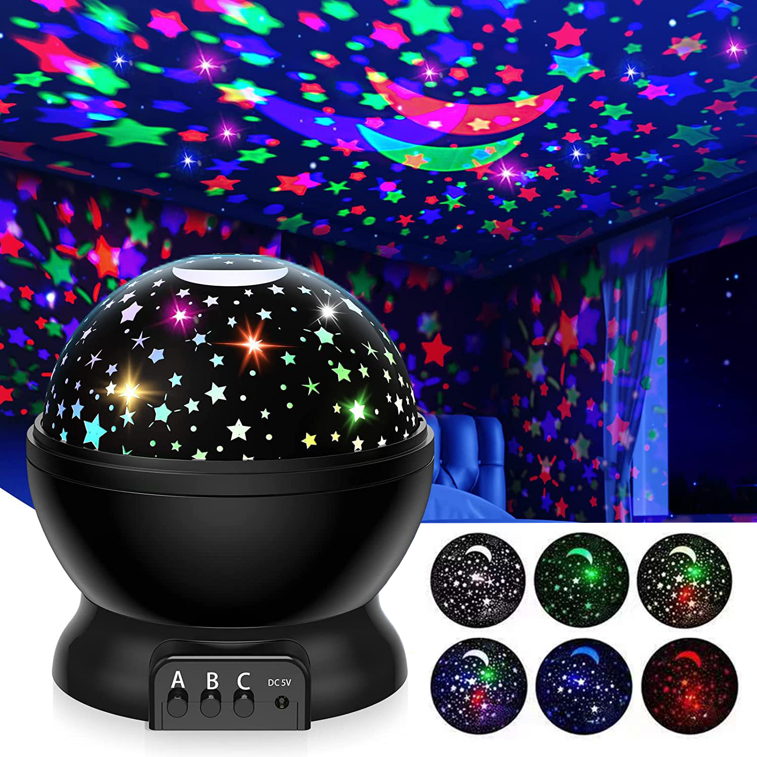 Baby Nursery Light - Night Lamp Projector Starry Sky Night