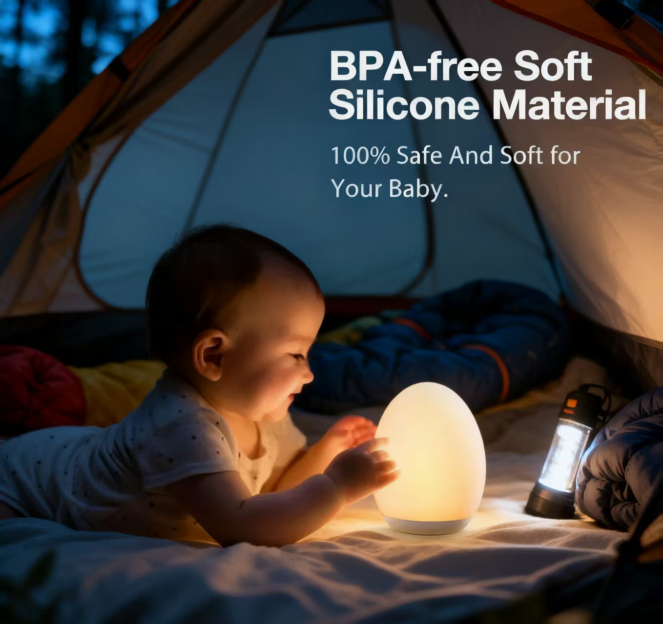 “Egg-Shaped Silicone Night Lig - đánh giá và giá Baby Nursery Light