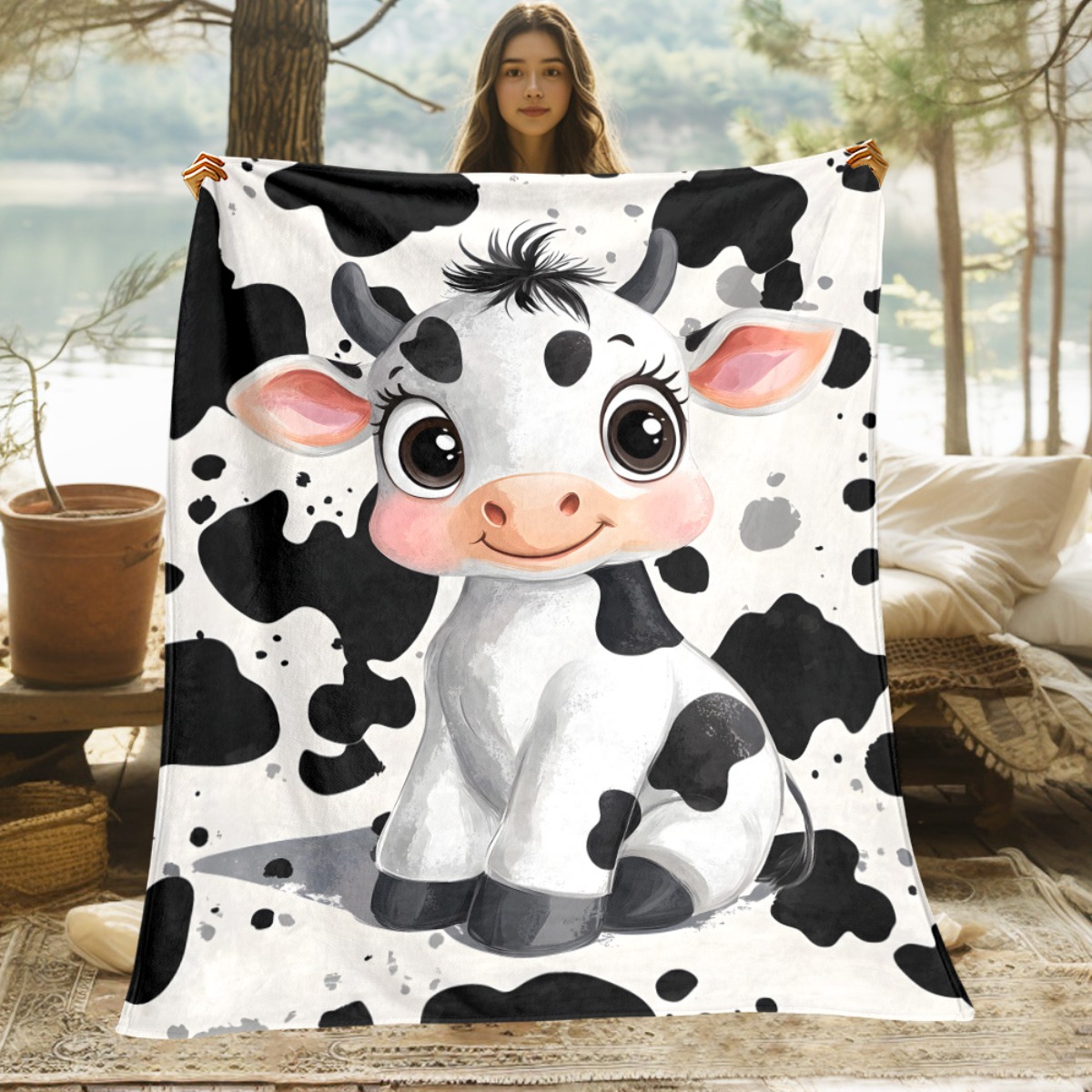 Cute Cartoon Cow Black White S - đánh giá và giá Baby Nursery Animal Theme