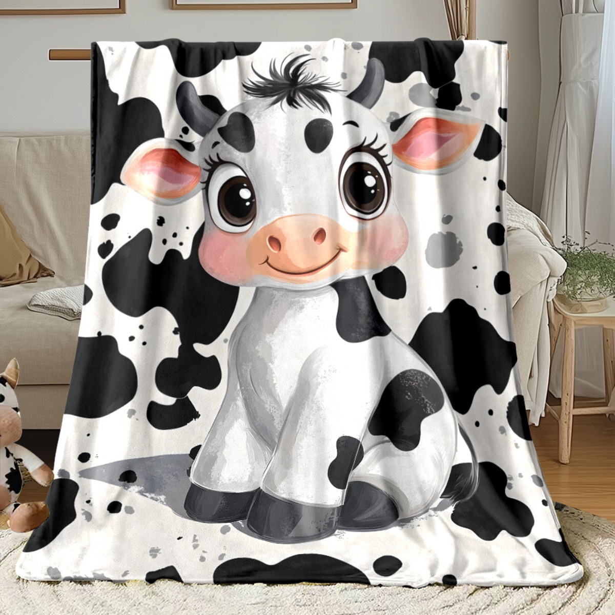 Cute Cartoon Cow Black White S - đánh giá và giá Baby Nursery Animal Theme