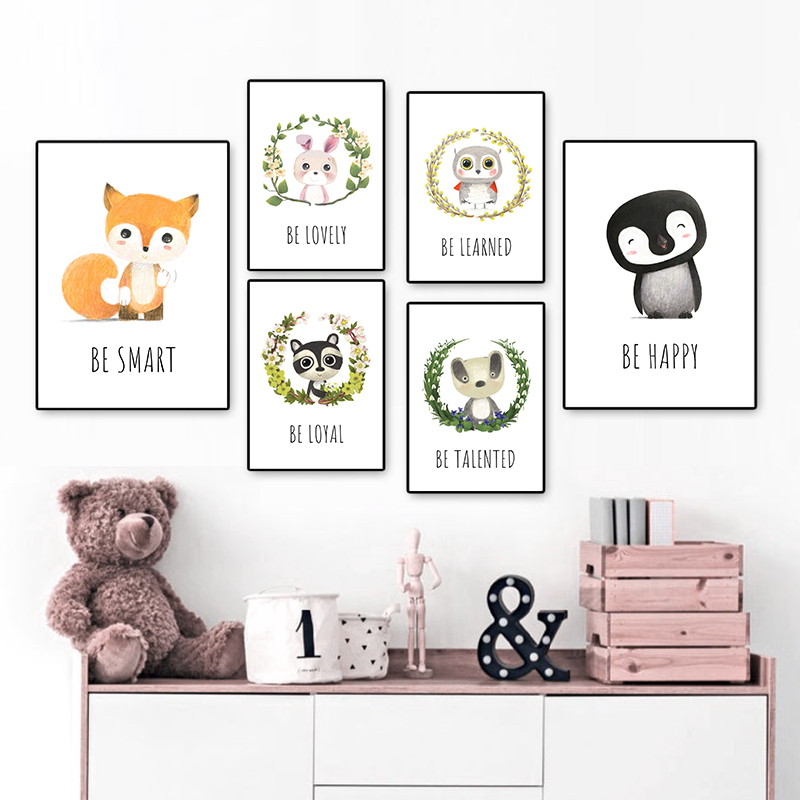 Animal Canvas Poster and Print - đánh giá và giá Baby Nursery Animal Pictures