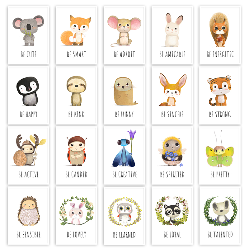 Animal Canvas Poster and Print - đánh giá và giá Baby Nursery Animal Pictures