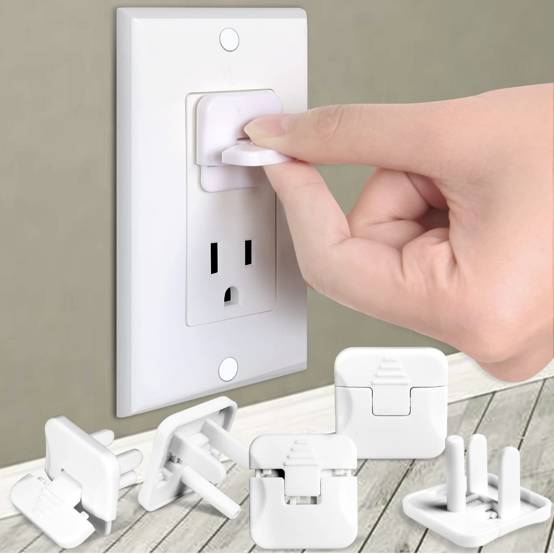 38 Pcs White Plastic Childproo - đánh giá và giá Outlet Cover Childproof