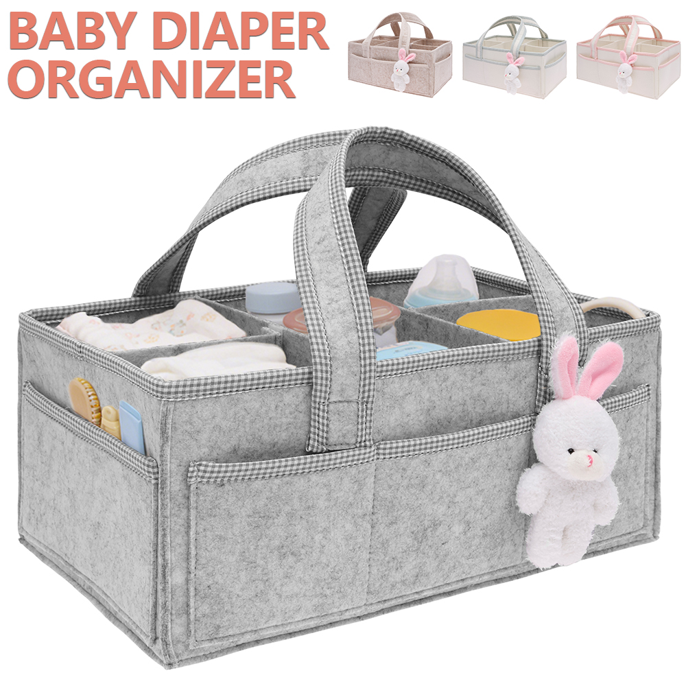 Baby Diaper Caddy Felt Baby Di - đánh giá và giá Baby Bag Nursery