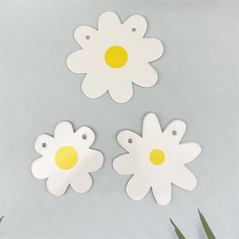 1Set White Daisy Flower Banner - đánh giá và giá Baby Nursery Bunting
