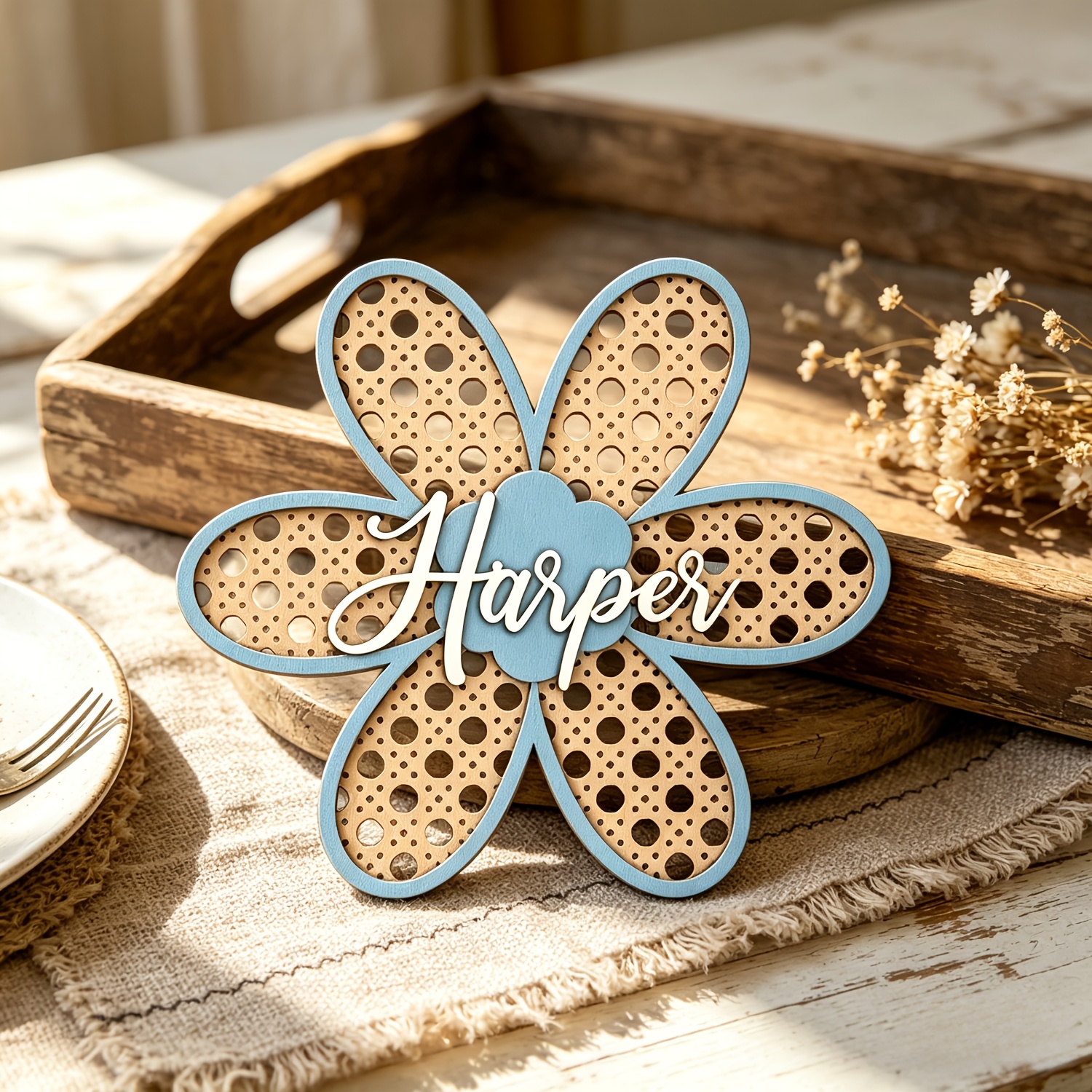 Personalized Boho Rattan Flowe - đánh giá và giá Baby Nursery Decorations