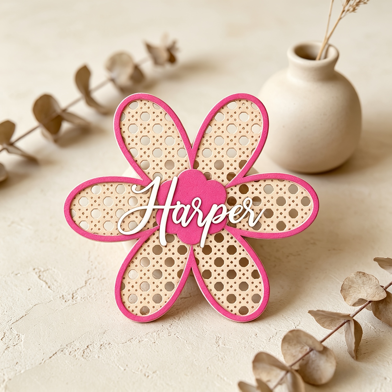 Personalized Boho Rattan Flowe - đánh giá và giá Baby Nursery Decorations