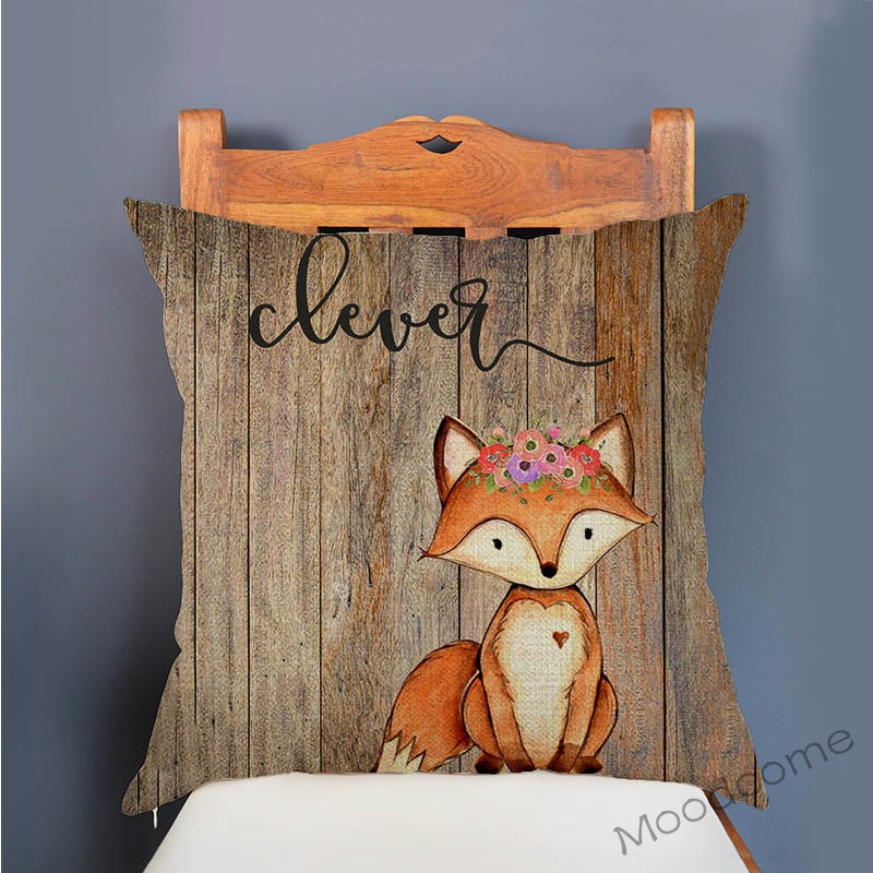 Cute Woodland Animals Wood Tex - đánh giá và giá Baby Nursery Pillow