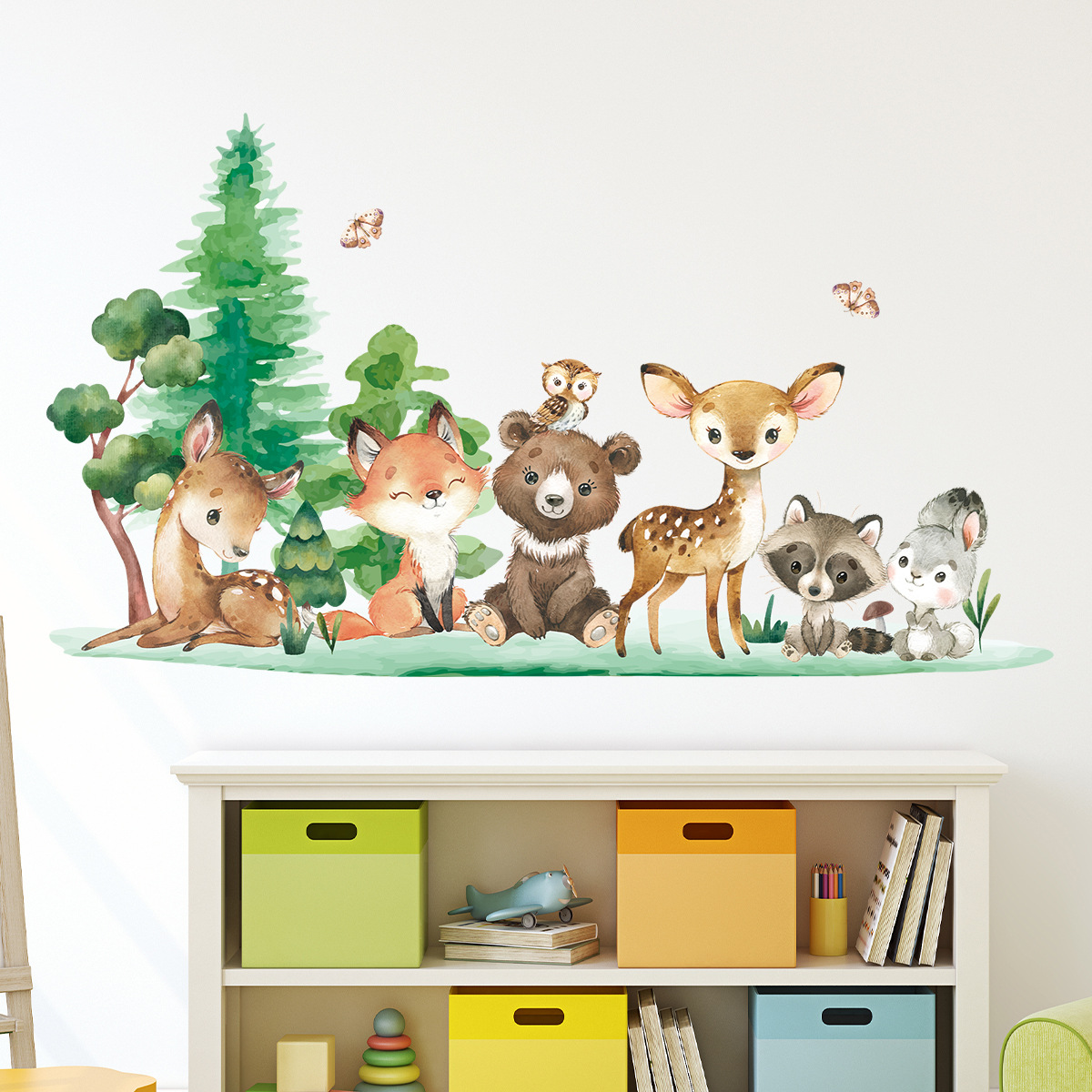 Forest Animals Theme Bear Deer - đánh giá và giá Baby Nursery Animal Theme