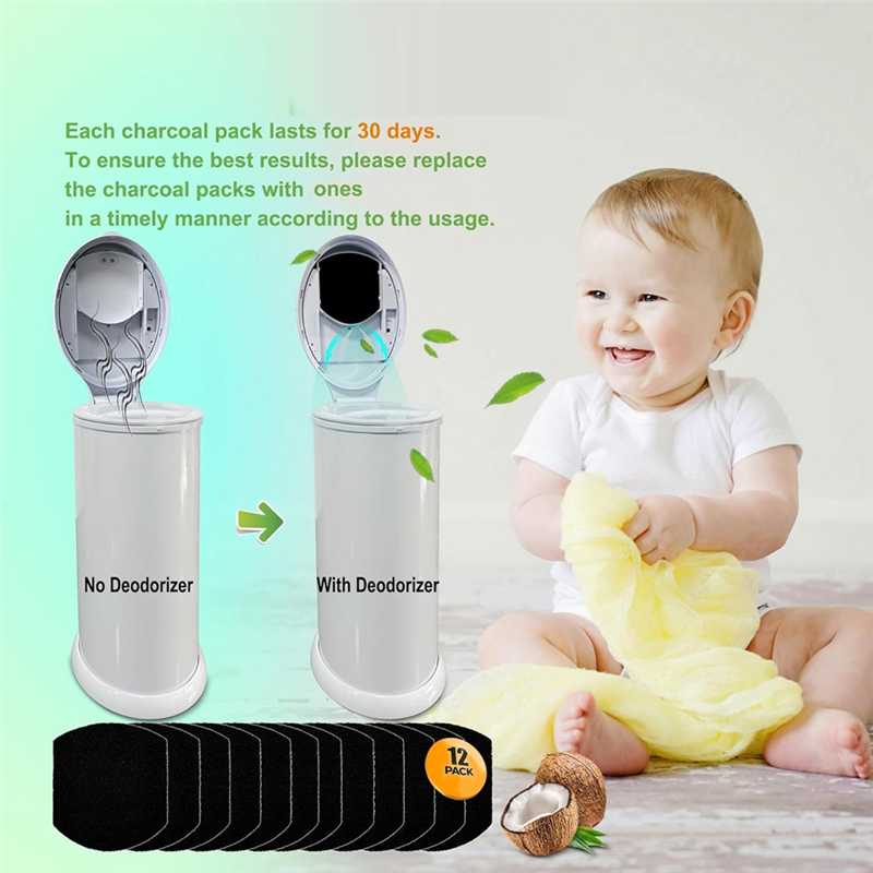 ABLU-12 Pack Baby Diaper Pail  - đánh giá và giá Diaper Pail Odor