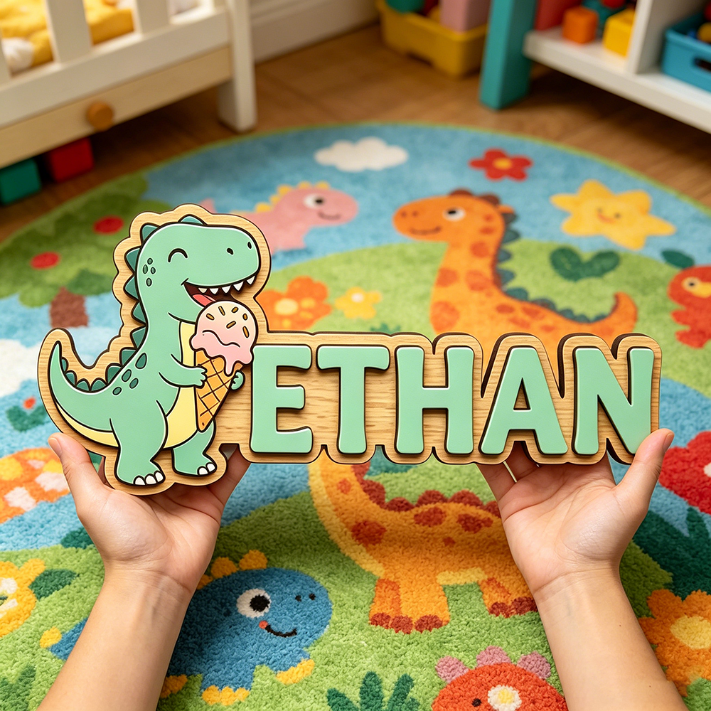 Whimsical Ice Cream Dinosaur C - đánh giá và giá Baby Nursery Decorations