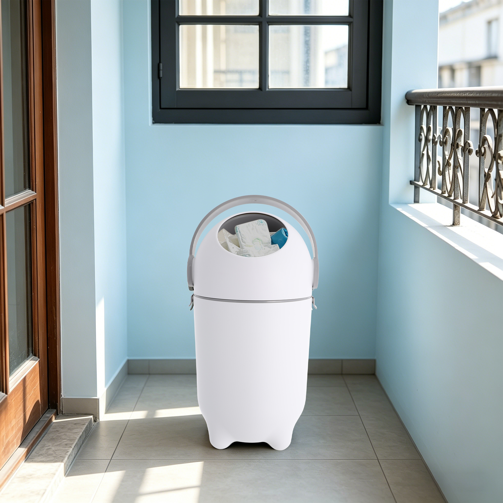 Odorless Diaper Pail, Airtight - đánh giá và giá Baby Bag Nursery