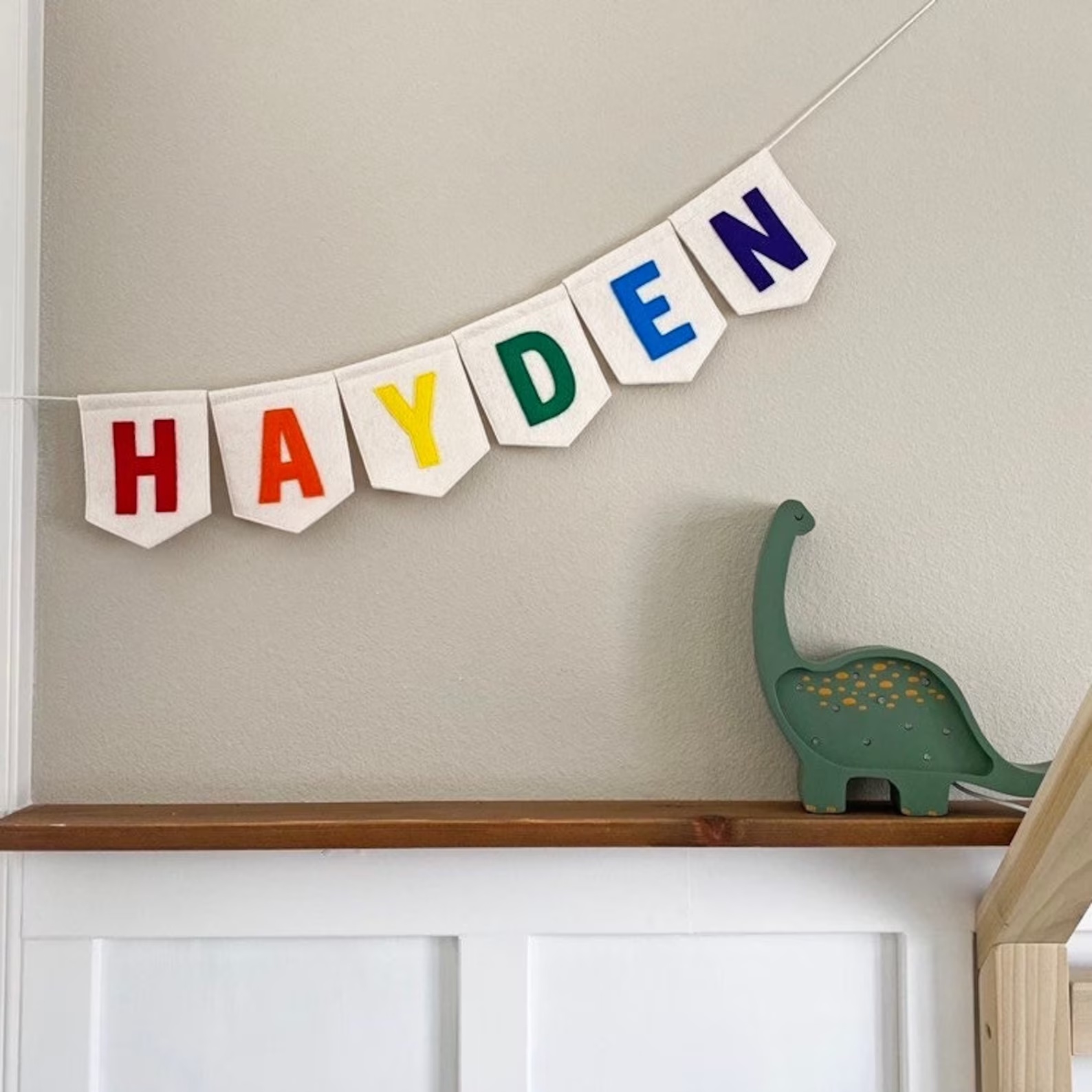 Personalized Felt Letter Banne - đánh giá và giá Baby Nursery Bunting