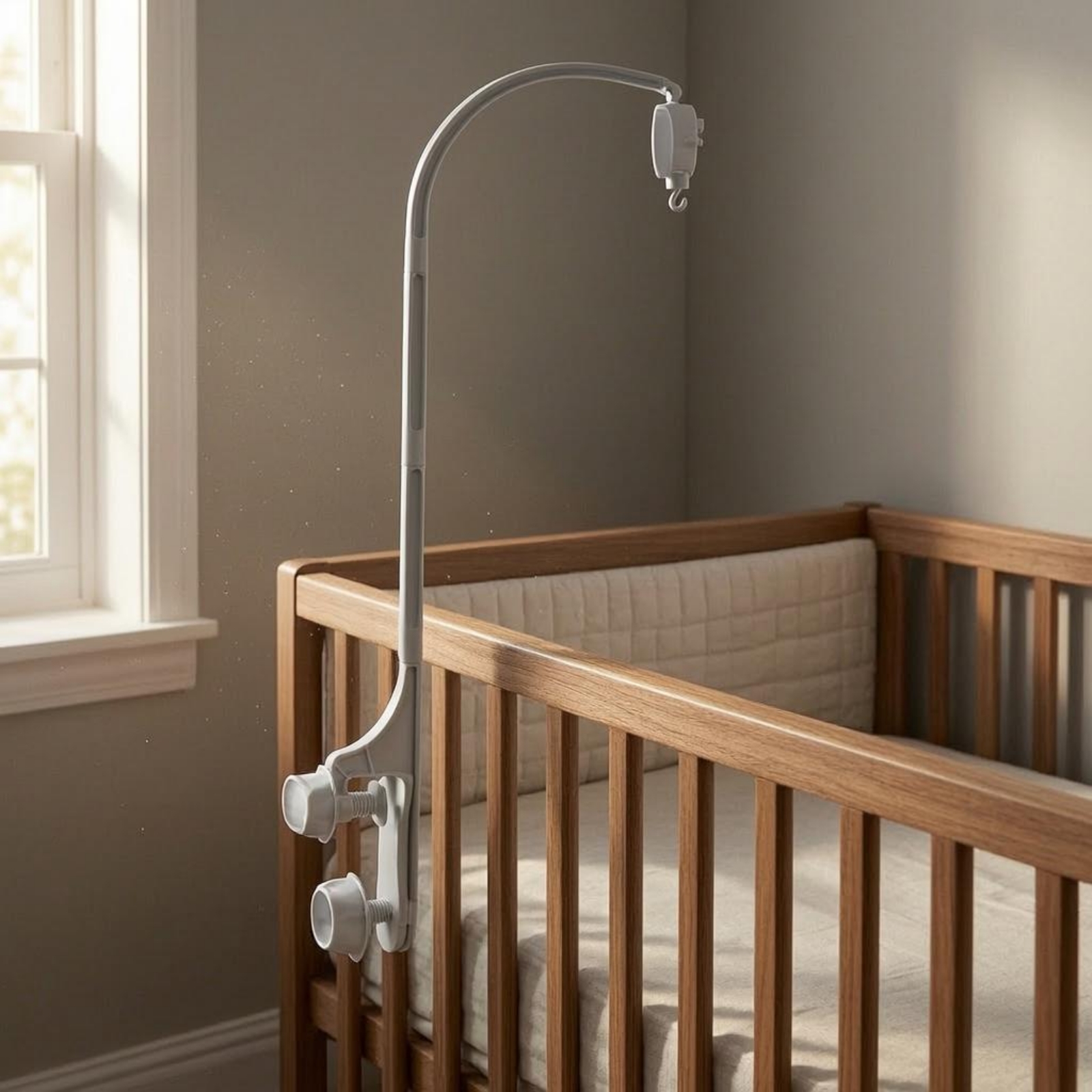 Baby Crib Mobile Stand White C - đánh giá và giá Baby Nursery Decorations