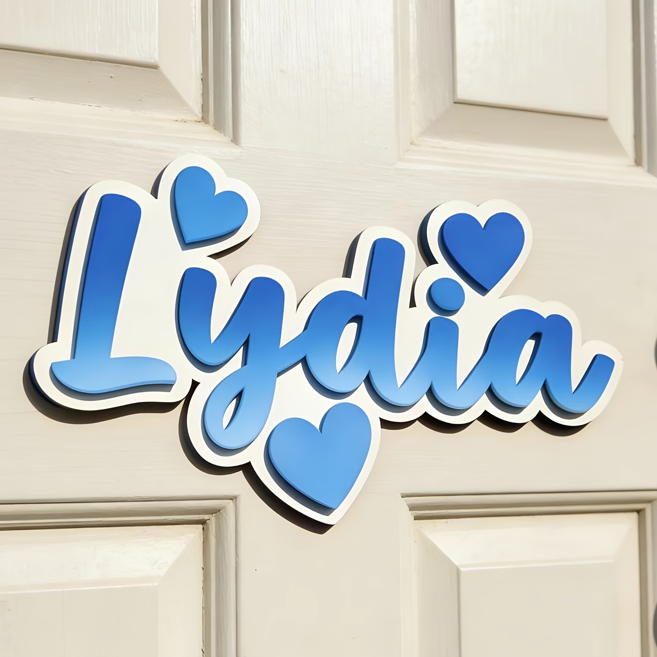 Personalized Gradient Heart Na - đánh giá và giá Baby Nursery Decorations