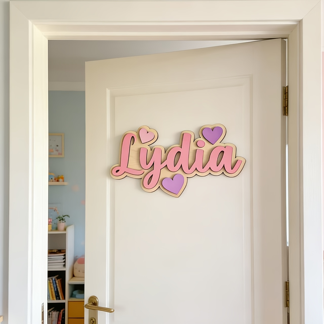 Personalized Gradient Heart Na - đánh giá và giá Baby Nursery Decorations
