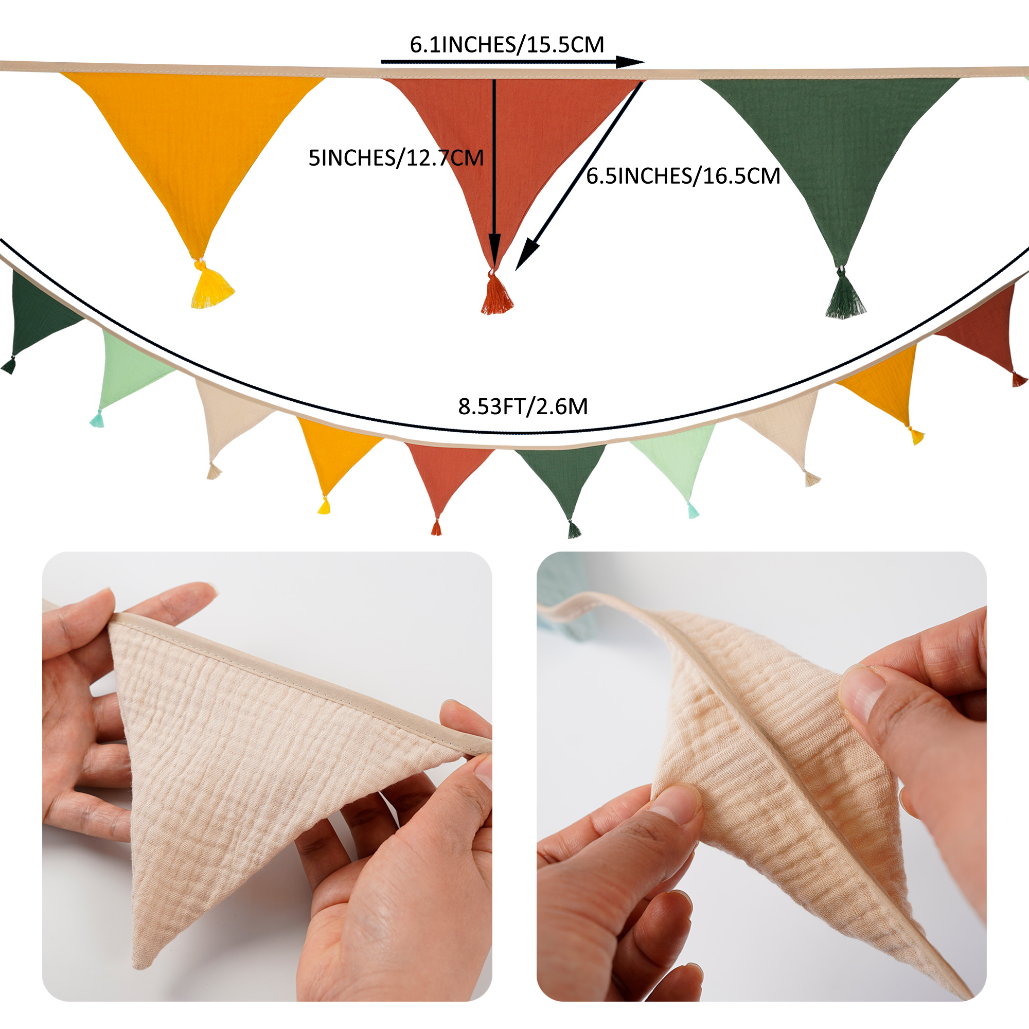 2.6M/8.5FT Nursery Fabric Bunt - đánh giá và giá Baby Nursery Bunting