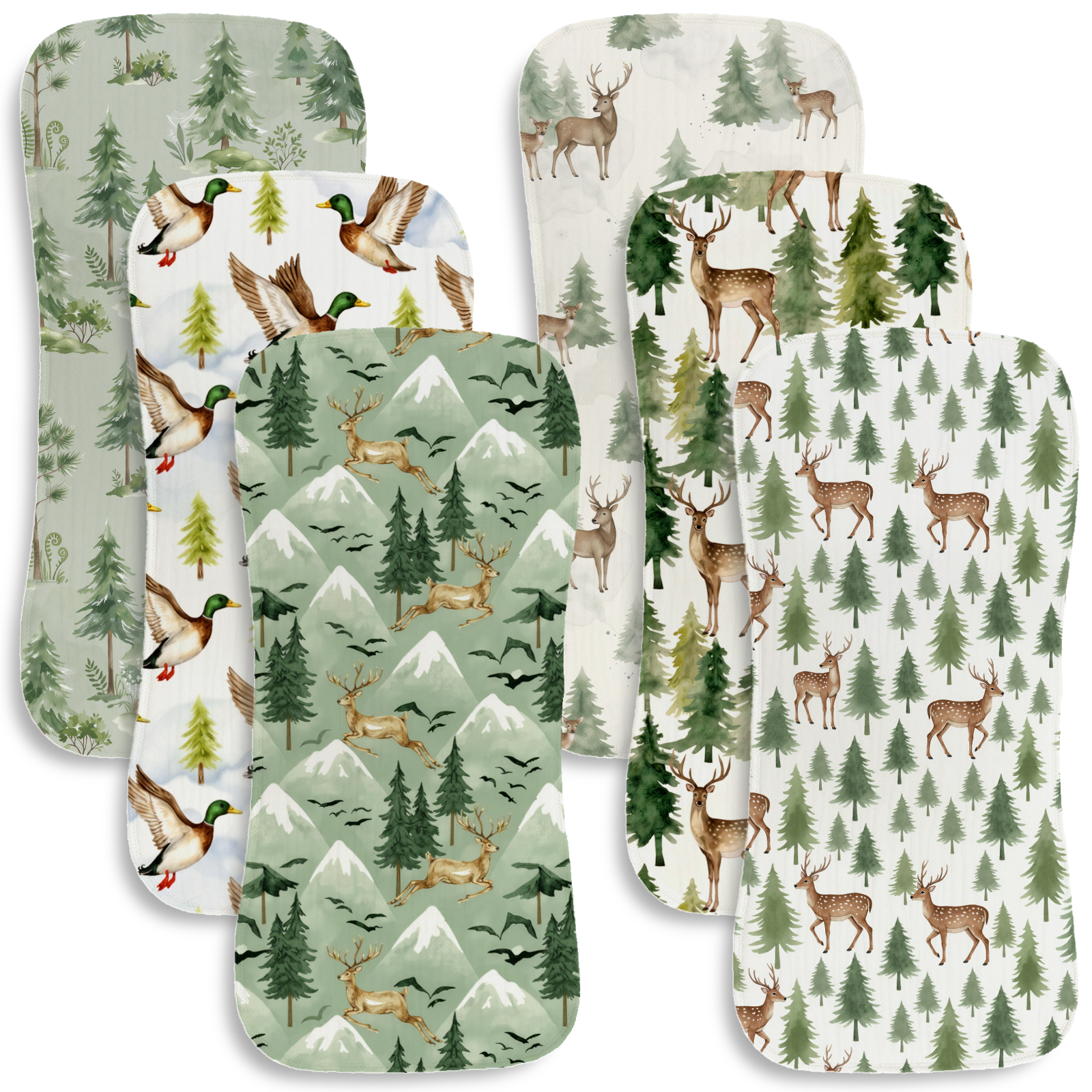 6pc Breathable Muslin Burp Clo - đánh giá và giá Baby Nursery Animal Theme