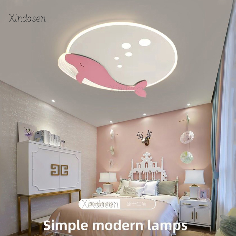 Kids Room Ceiling Light Whale  - đánh giá và giá Baby Nursery Light
