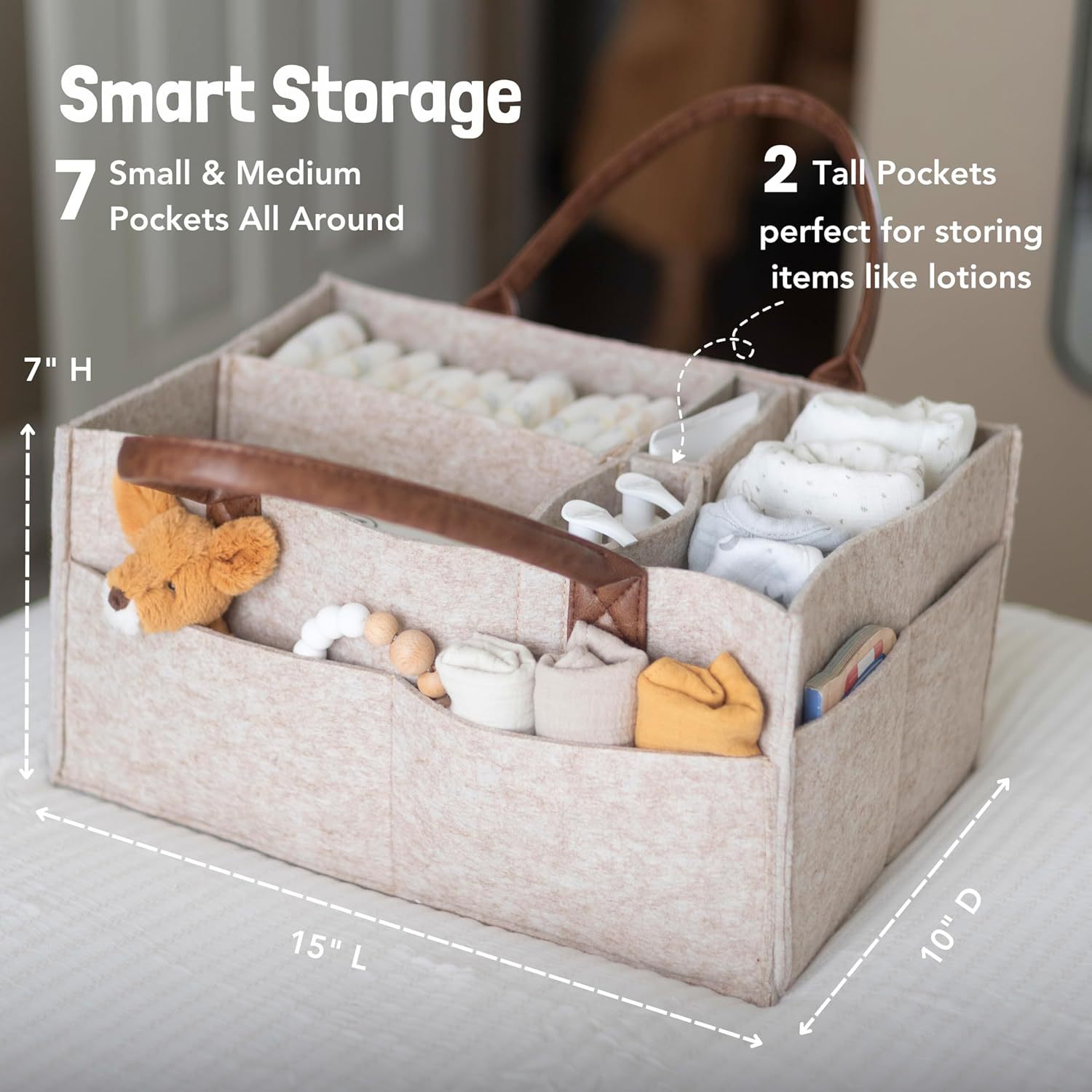 Baby Felt Storage Nursery Orga - đánh giá và giá Baby Bag Nursery