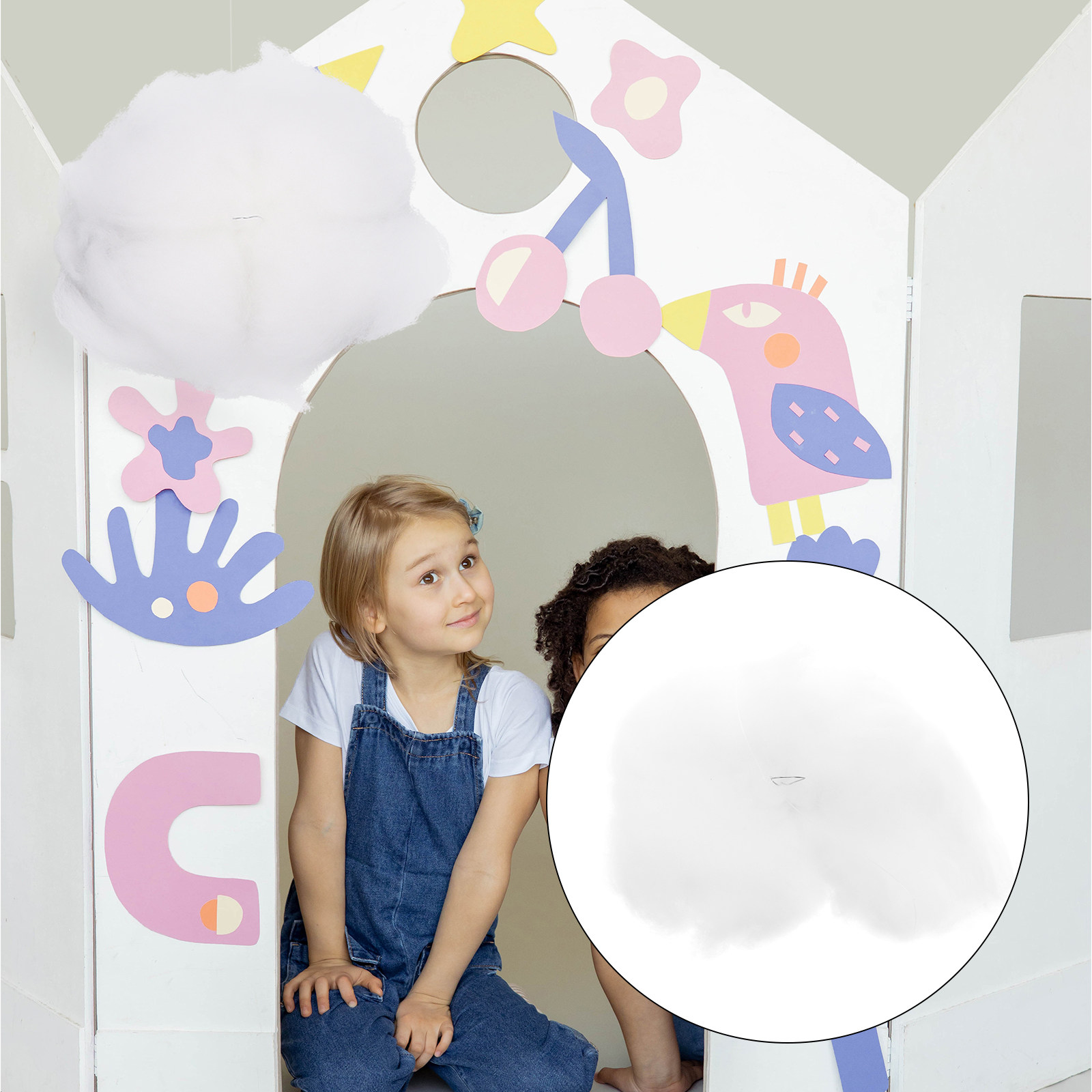 4Pcs Lifelike Cotton Cloud Han - đánh giá và giá Baby Nursery Light Fixture