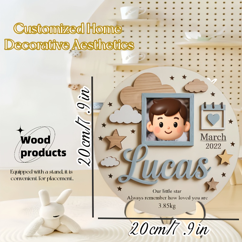 Personalized Baby Photo Frame, - đánh giá và giá Baby Nursery Decorations