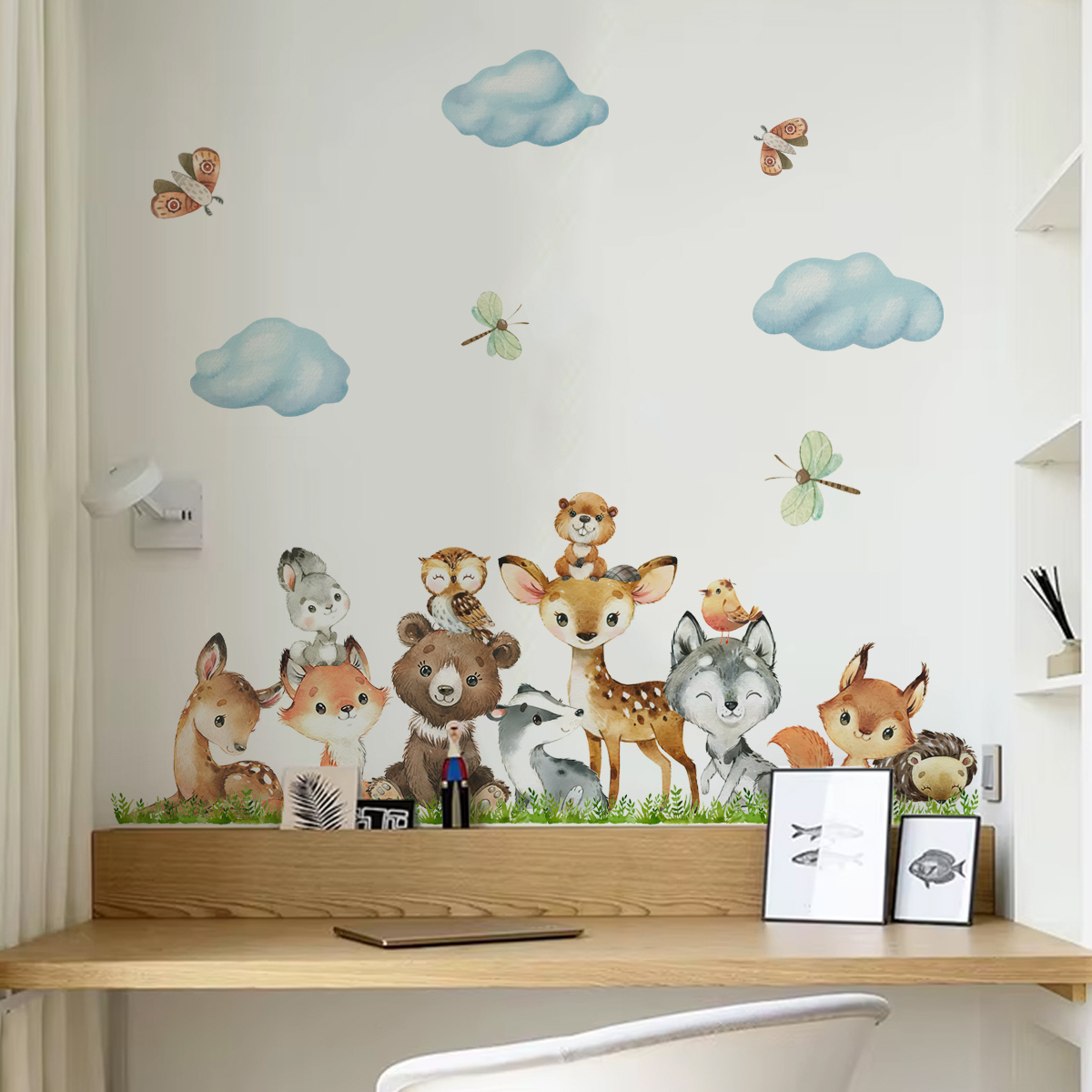 Forest Animals Theme Bear Deer - đánh giá và giá Baby Nursery Animal Theme