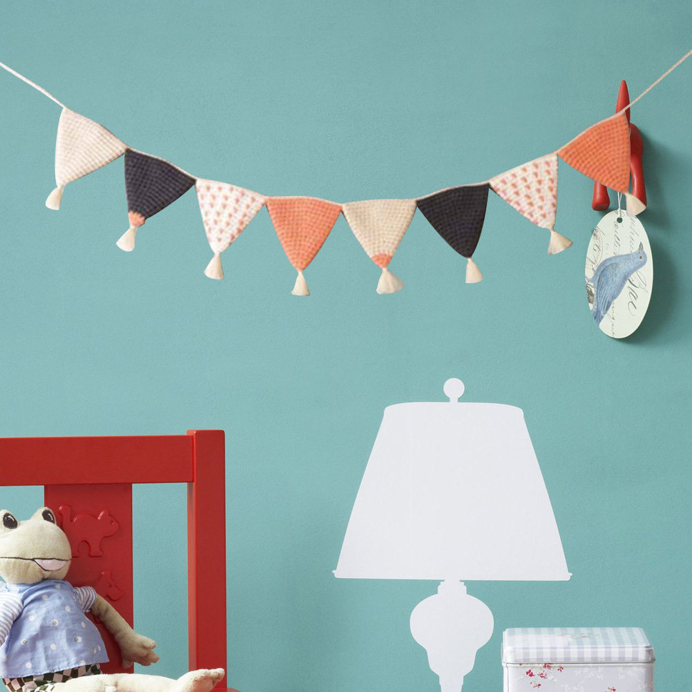 Orange Triangle Pennant Flags  - đánh giá và giá Baby Nursery Bunting