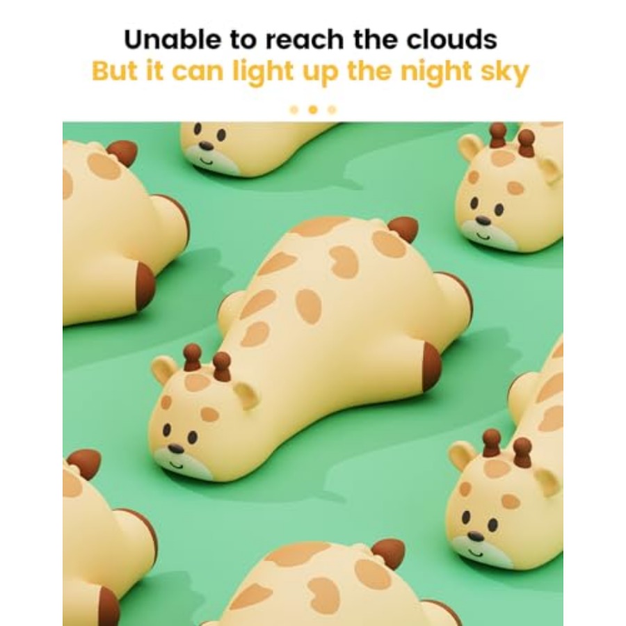 Night Light Giraffe, Silicone  - đánh giá và giá Baby Nursery Light