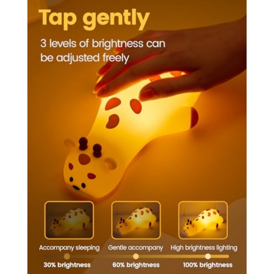 Night Light Giraffe, Silicone  - đánh giá và giá Baby Nursery Light