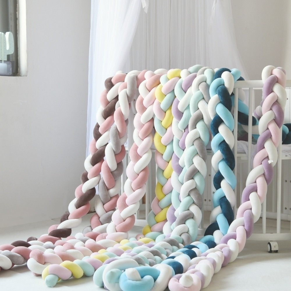 Baby Crib Bumper Handmade Cot  - đánh giá và giá Baby Nursery Pillow
