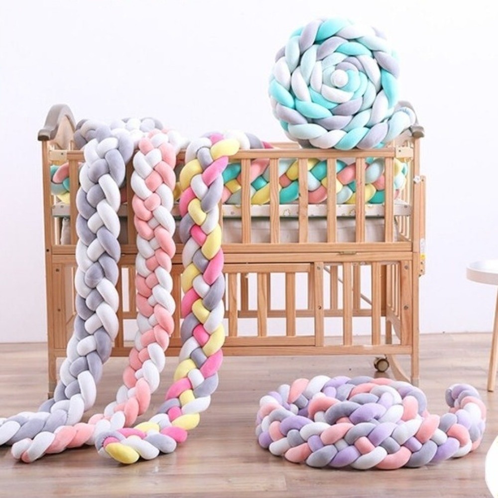 Baby Crib Bumper Handmade Cot  - đánh giá và giá Baby Nursery Pillow
