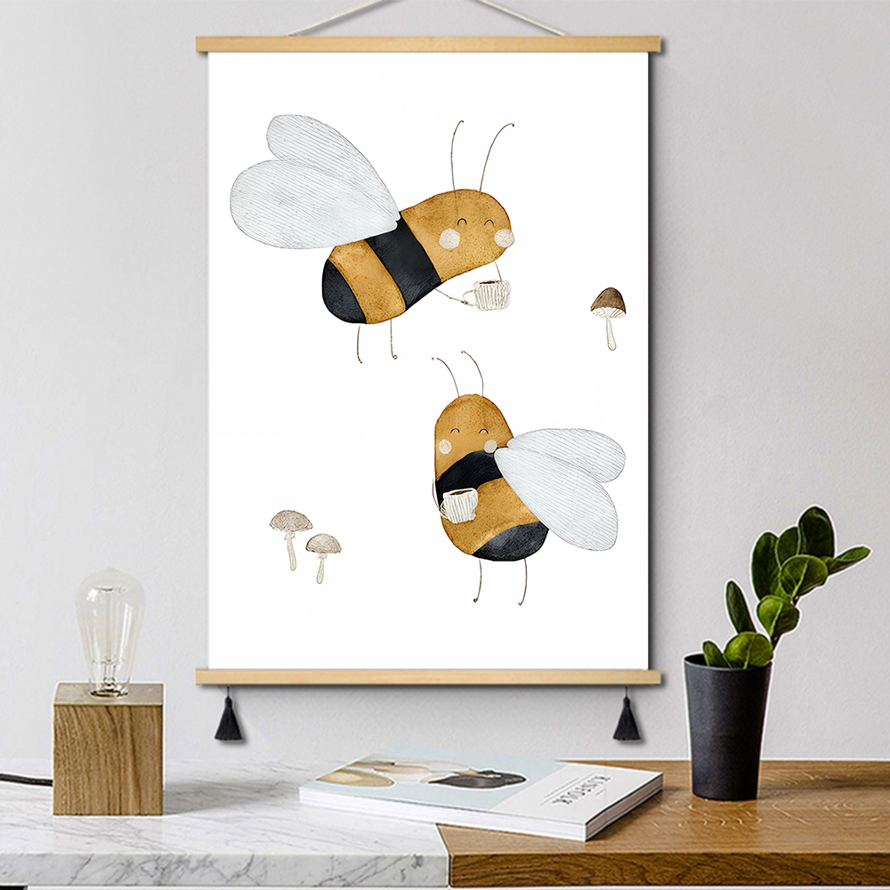Boho Cartoon Posters Print Bea - đánh giá và giá Baby Nursery Art