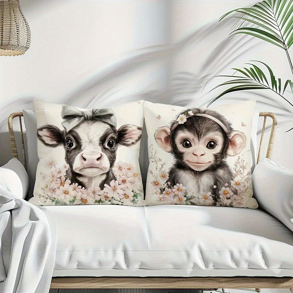 Cute Baby Farm Animal Throw Pi - đánh giá và giá Baby Nursery Pillow