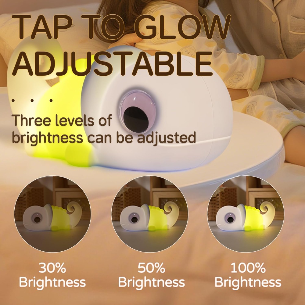 Soft Silicone Chameleon Night  - đánh giá và giá Baby Nursery Light