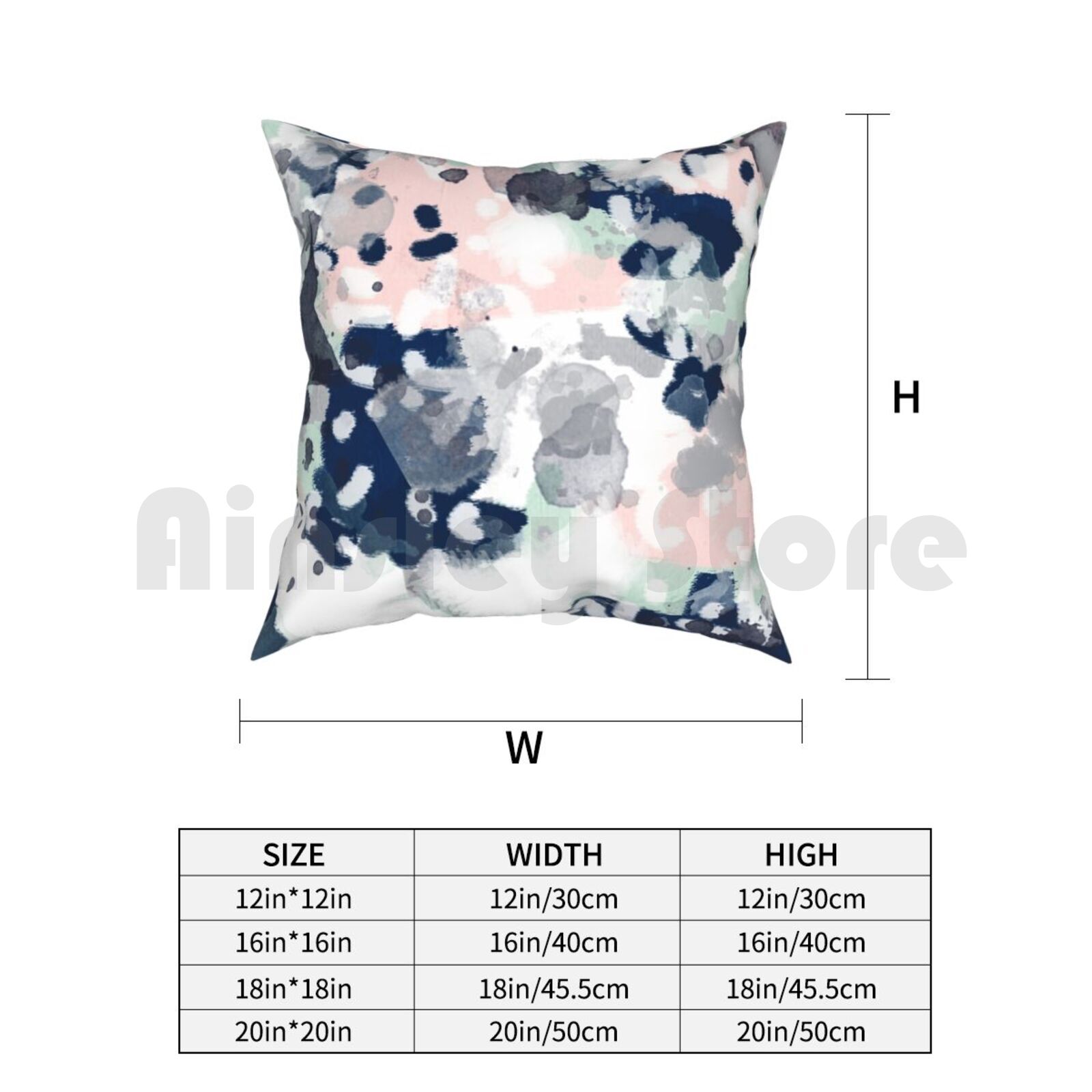 Melia-Abstract Minimal Paintin - đánh giá và giá Baby Nursery Pillow