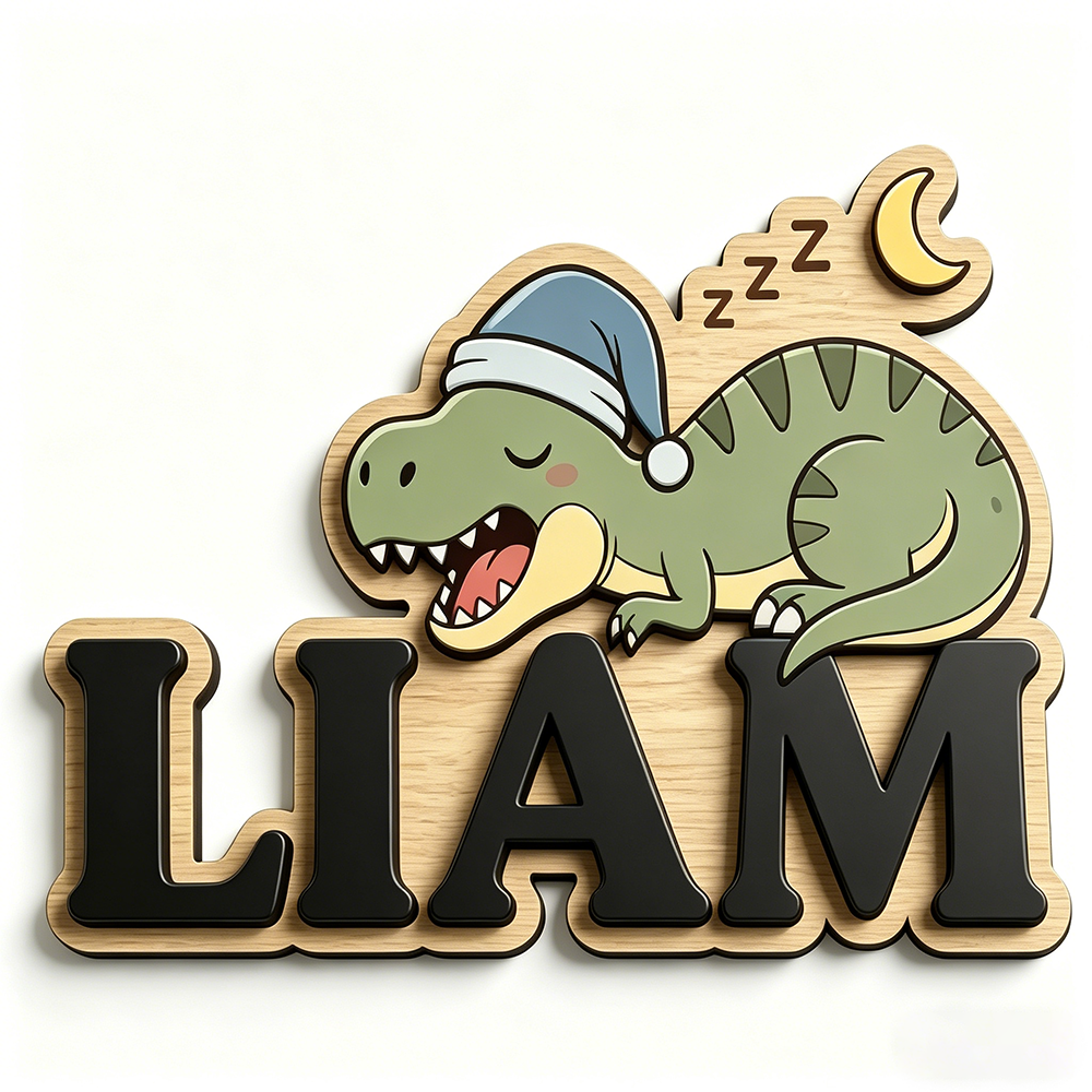 Personalized Sleepy Dinosaur N - đánh giá và giá Baby Nursery Decorations