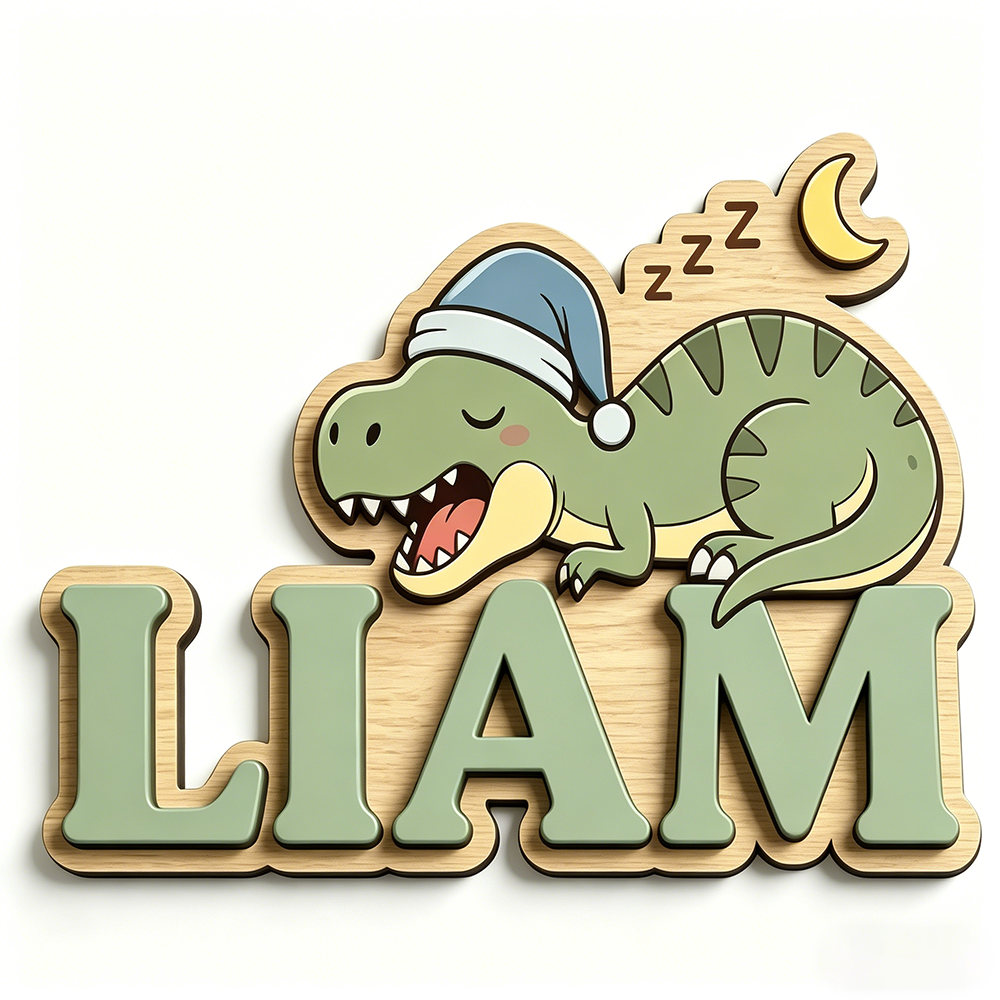 Personalized Sleepy Dinosaur N - đánh giá và giá Baby Nursery Decorations