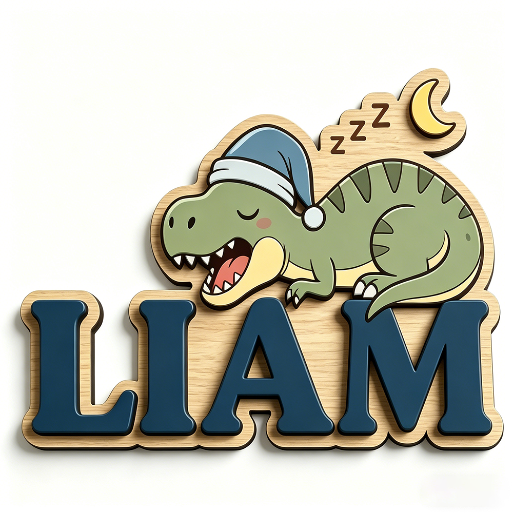 Personalized Sleepy Dinosaur N - đánh giá và giá Baby Nursery Decorations
