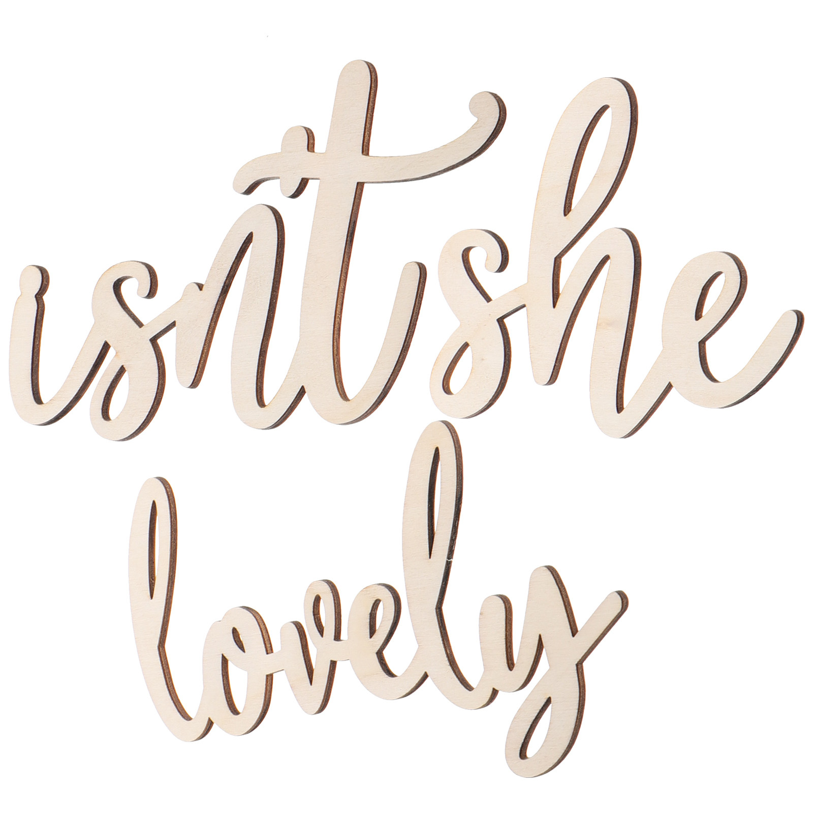 Isn't She Lovely Wooden Wall S - đánh giá và giá Baby Nursery Art