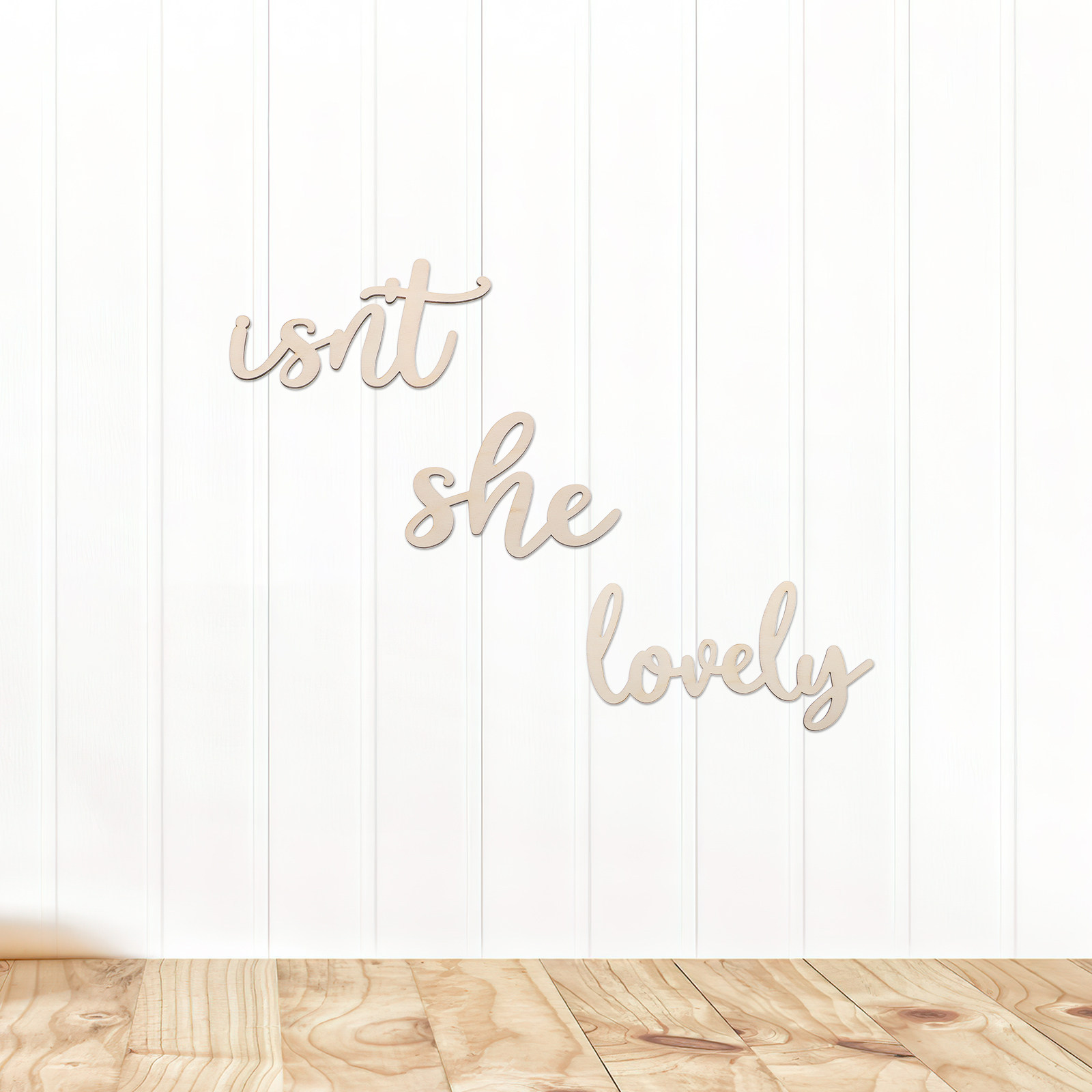 Isn't She Lovely Wooden Wall S - đánh giá và giá Baby Nursery Art