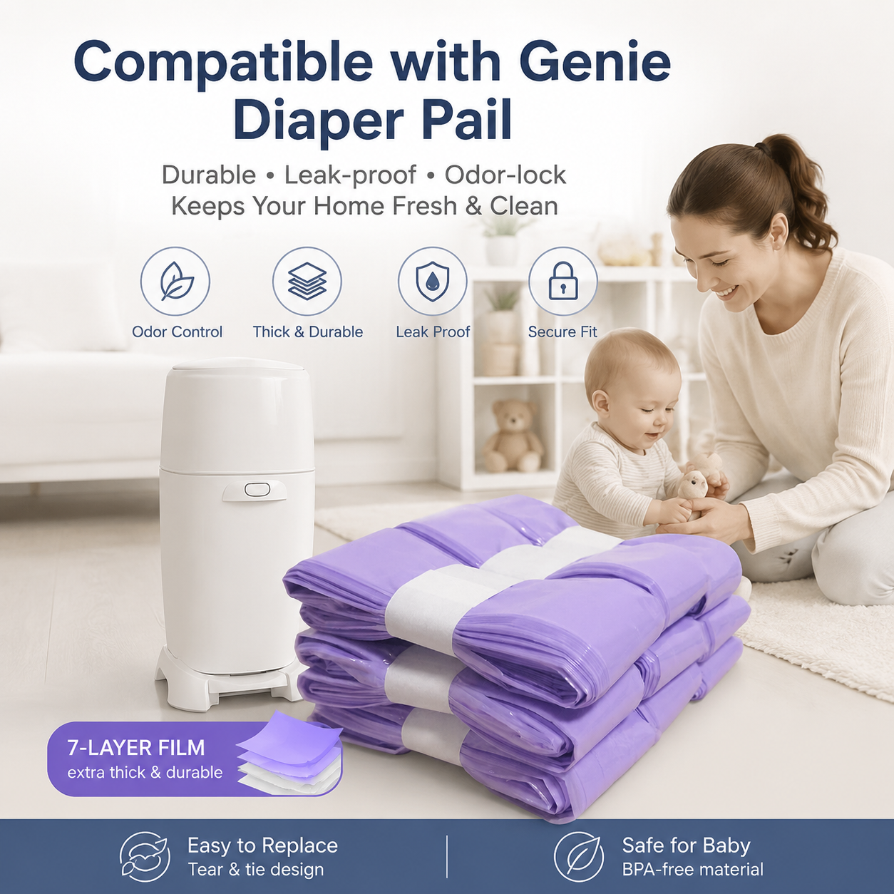 Eco-Friendly Antibacterial Thi - đánh giá và giá Diaper Pail Odor