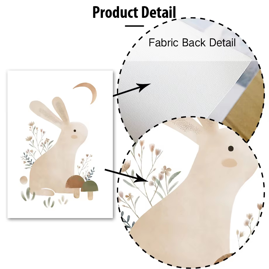 Boho Rabbit Fox Hedgehog Bird  - đánh giá và giá Baby Nursery Animal Pictures