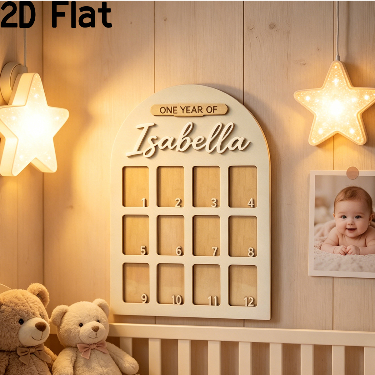 1Pc Custom Photo Record Board  - đánh giá và giá Baby Nursery Decorations