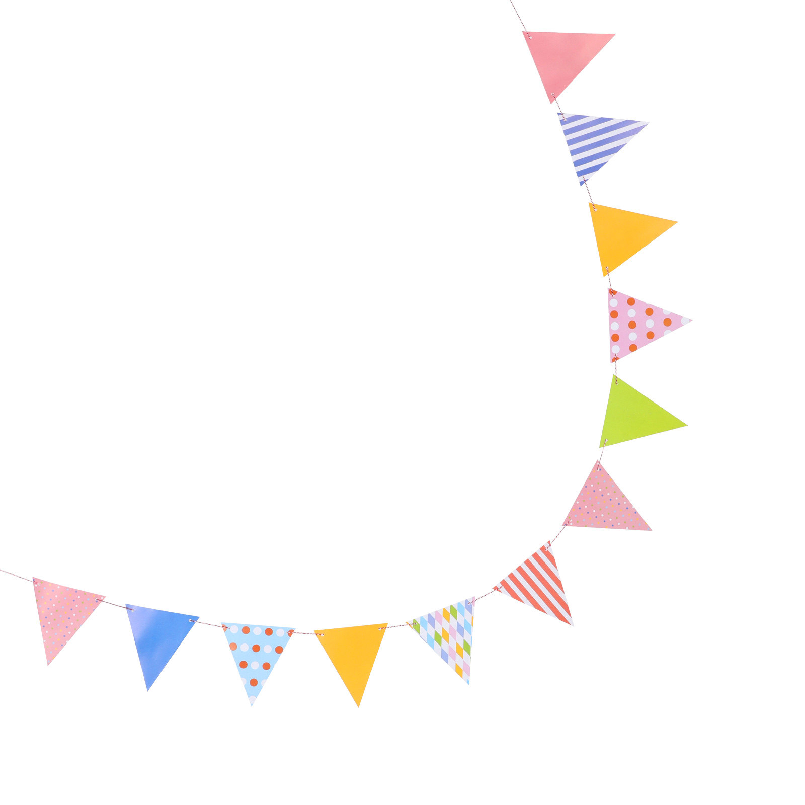 Triangle Paper Bunting Flags G - đánh giá và giá Baby Nursery Bunting