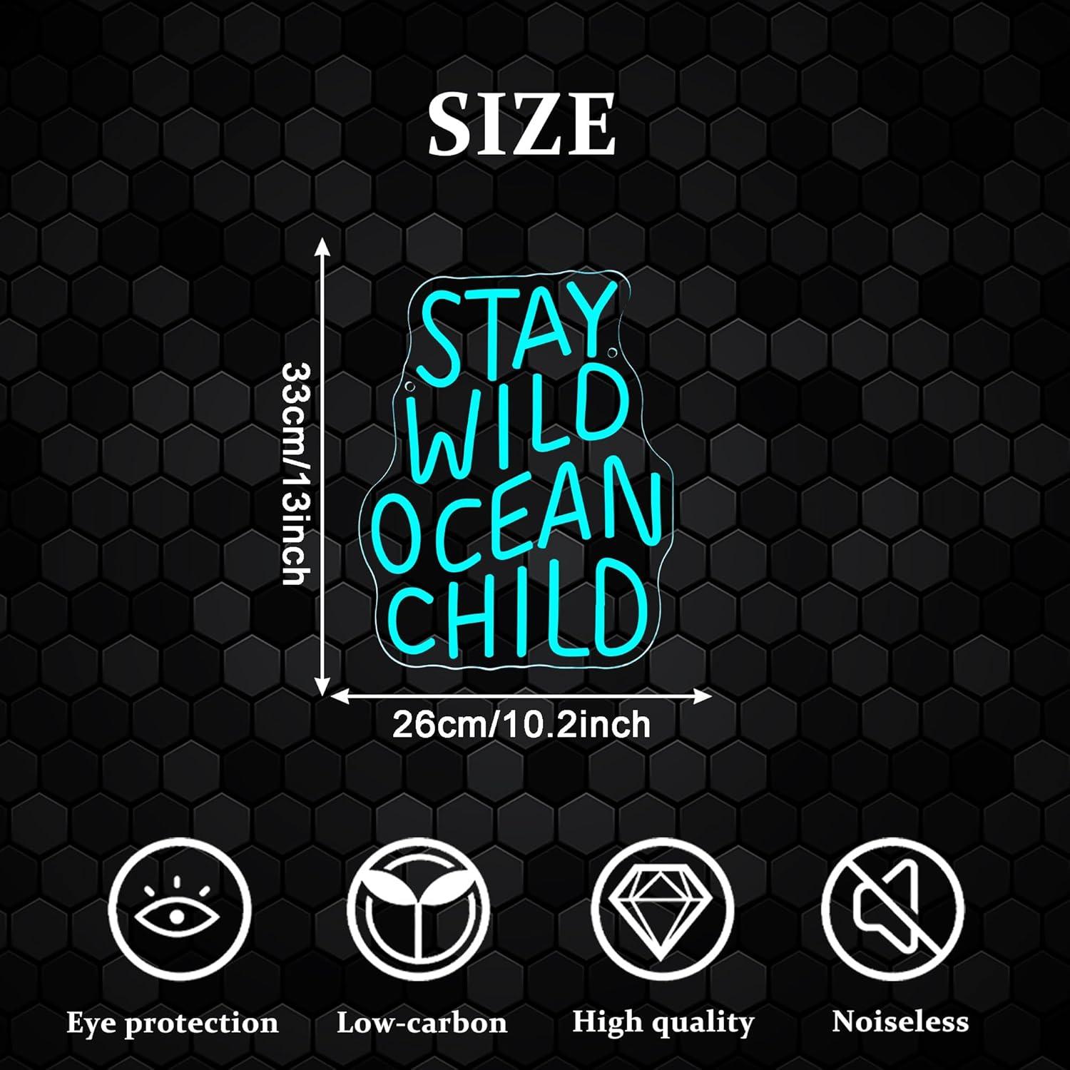 Stay Wild Ocean Child Neon Sig - đánh giá và giá Baby Nursery Light