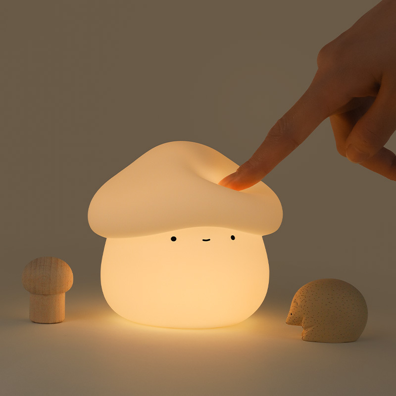 1Pcs Mushroom Head Silicone Ni - đánh giá và giá Baby Nursery Light